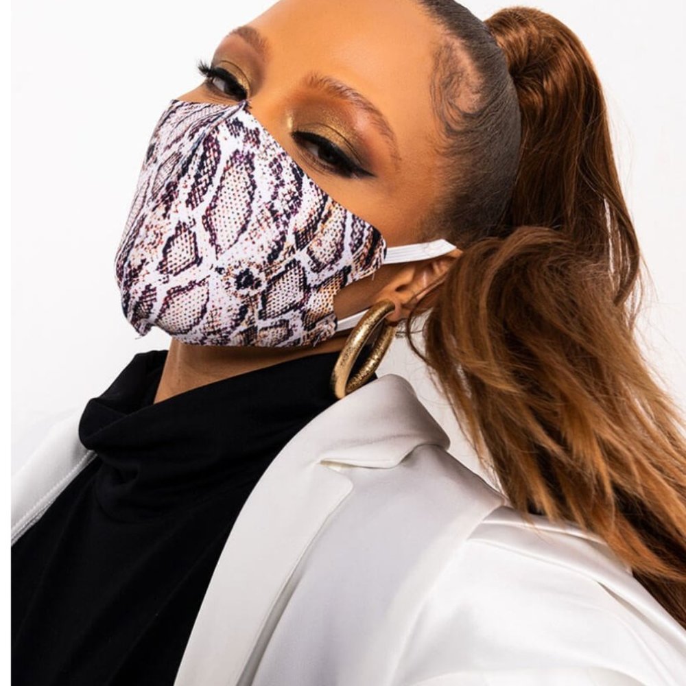 SNAKESKIN FACE MASK